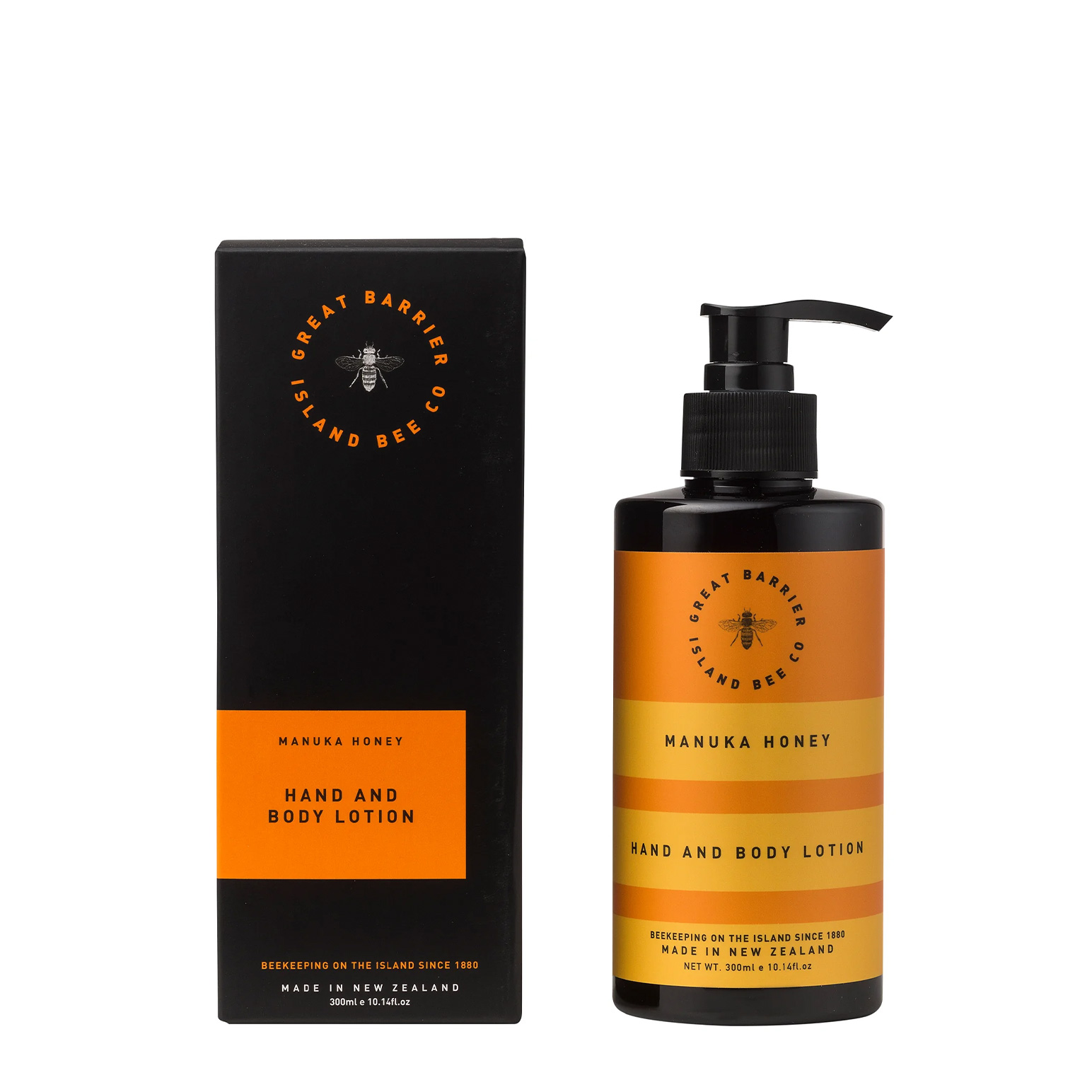 Great Barrier Island Bee Co Manuka Honey 1880 Hand & Body Lotion 300ml