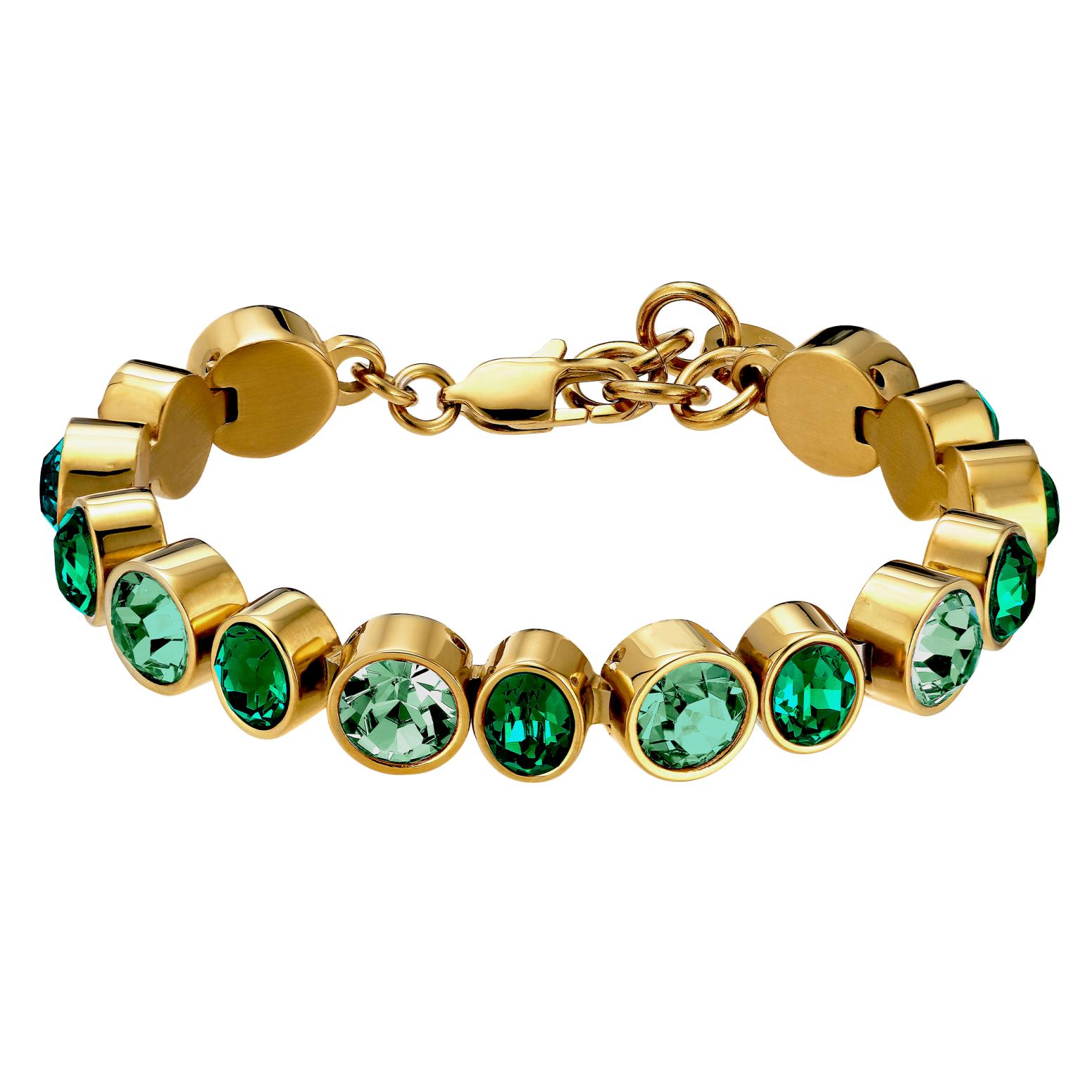 Dyrberg Kern Elaine Sg Emerald Green Mix Bracelet