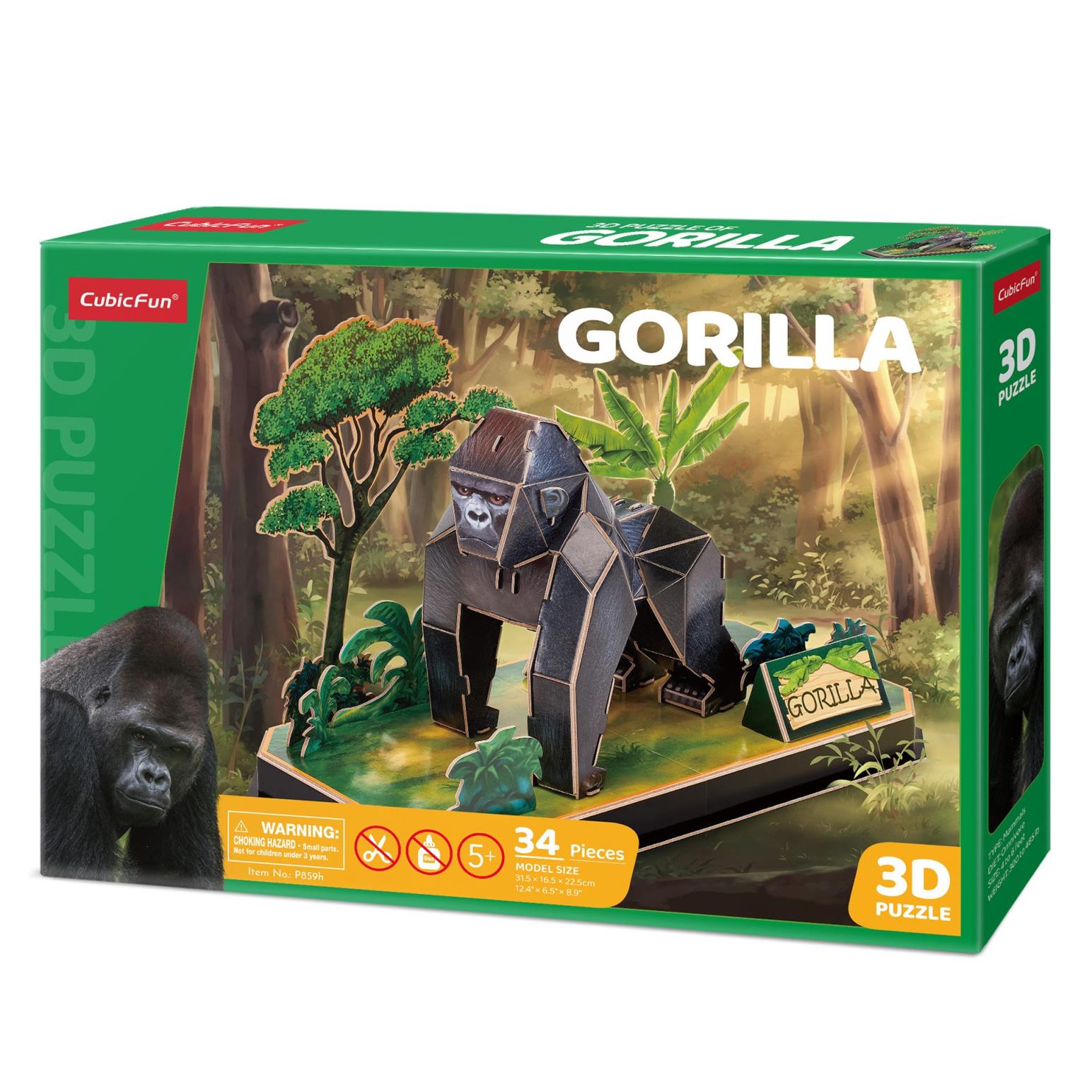 3D Puzzles Animal Pals Gorilla