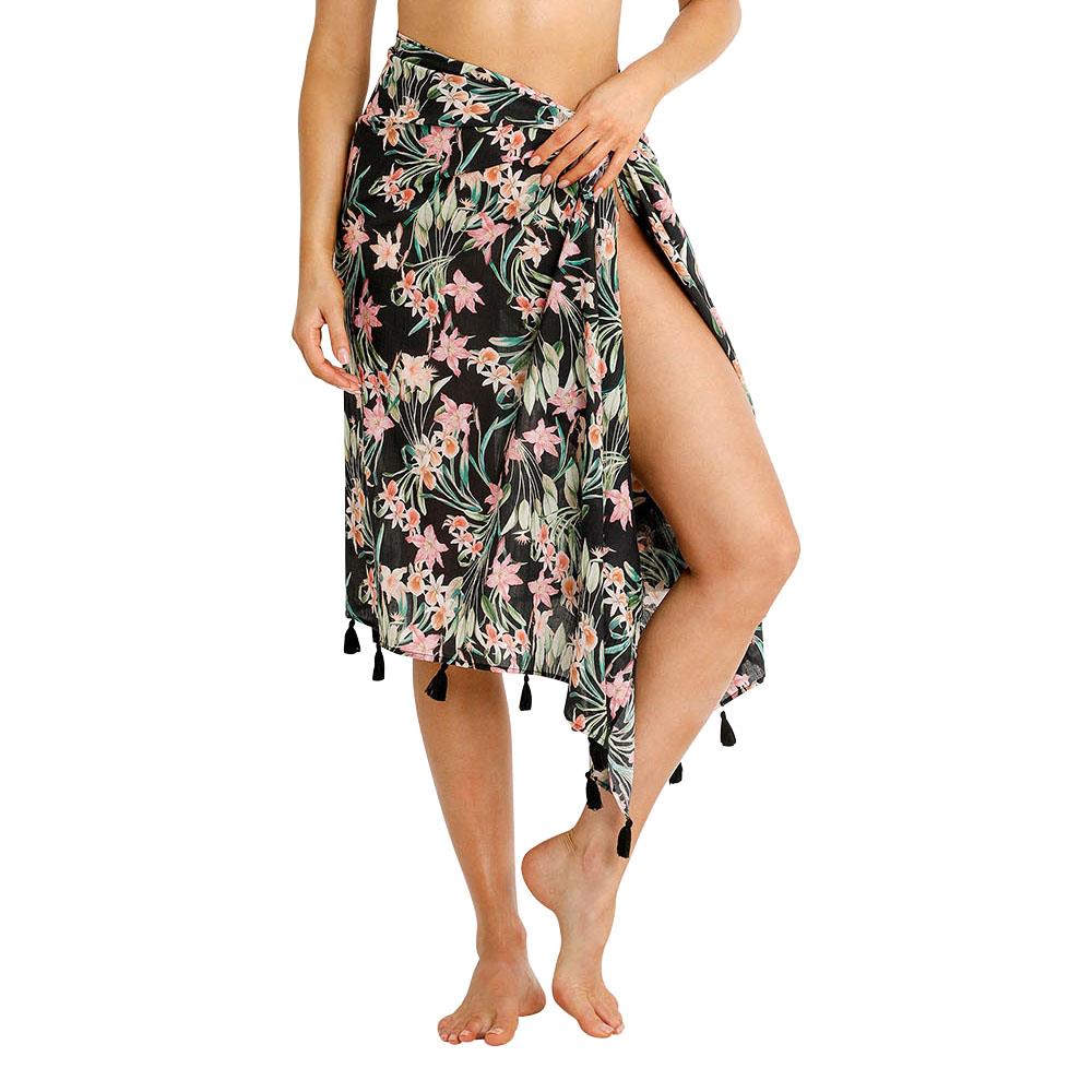 Sunseeker Camellia Tassel Hem Sarong