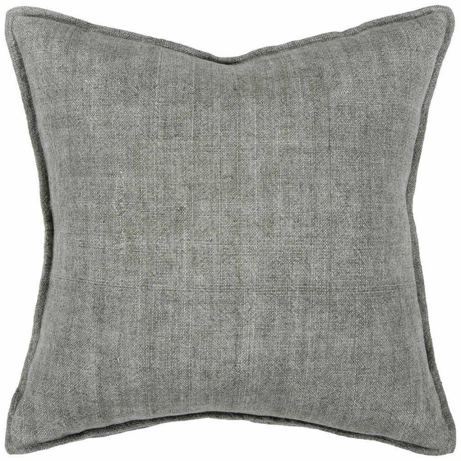 Baya Flaxmill Cushion With Feather Inner - Sage 50X50cm