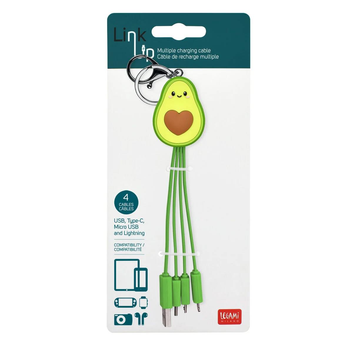 Legami Avocado Multiple Charging Cable - Link Up