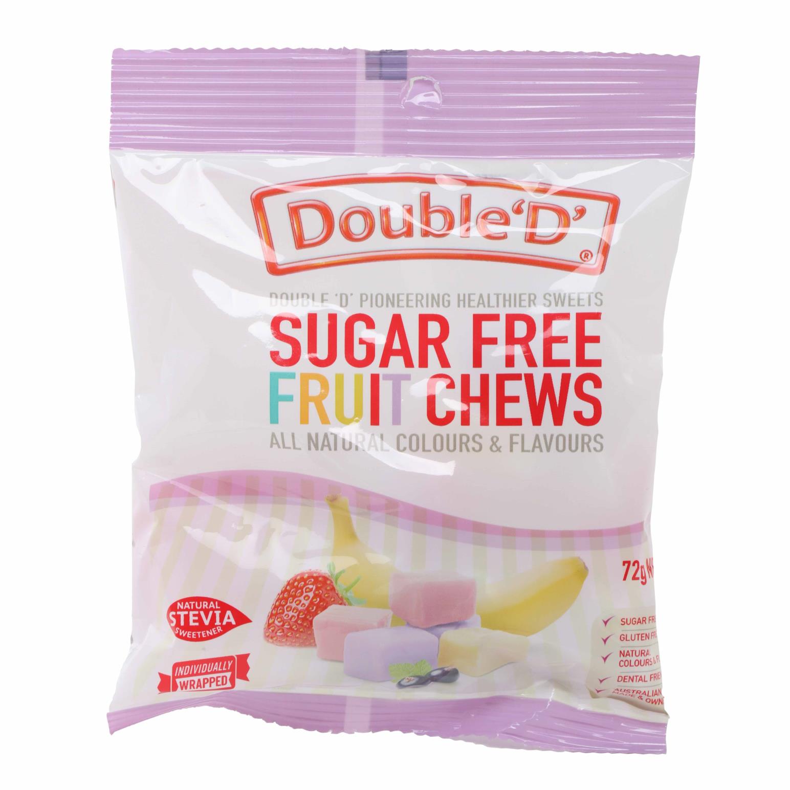 Double D Sugar Free Fruit Chews - 70g