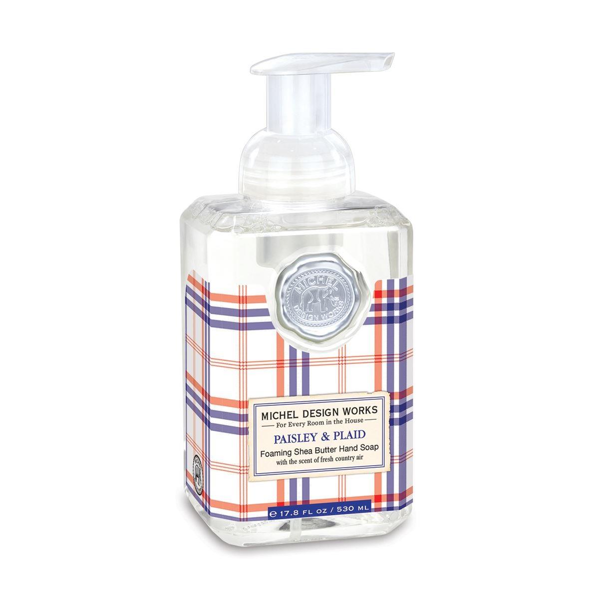 MDW Paisley & Plaid Foaming Soap - Plaid