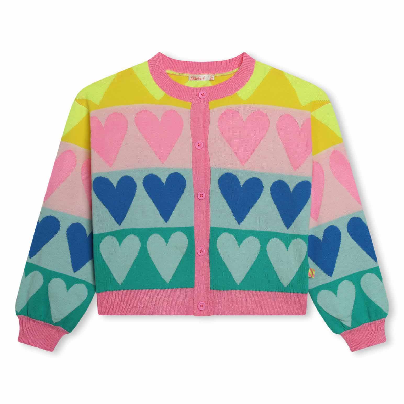 Billieblush Hearts Stripes Cardi 3 - 6Y