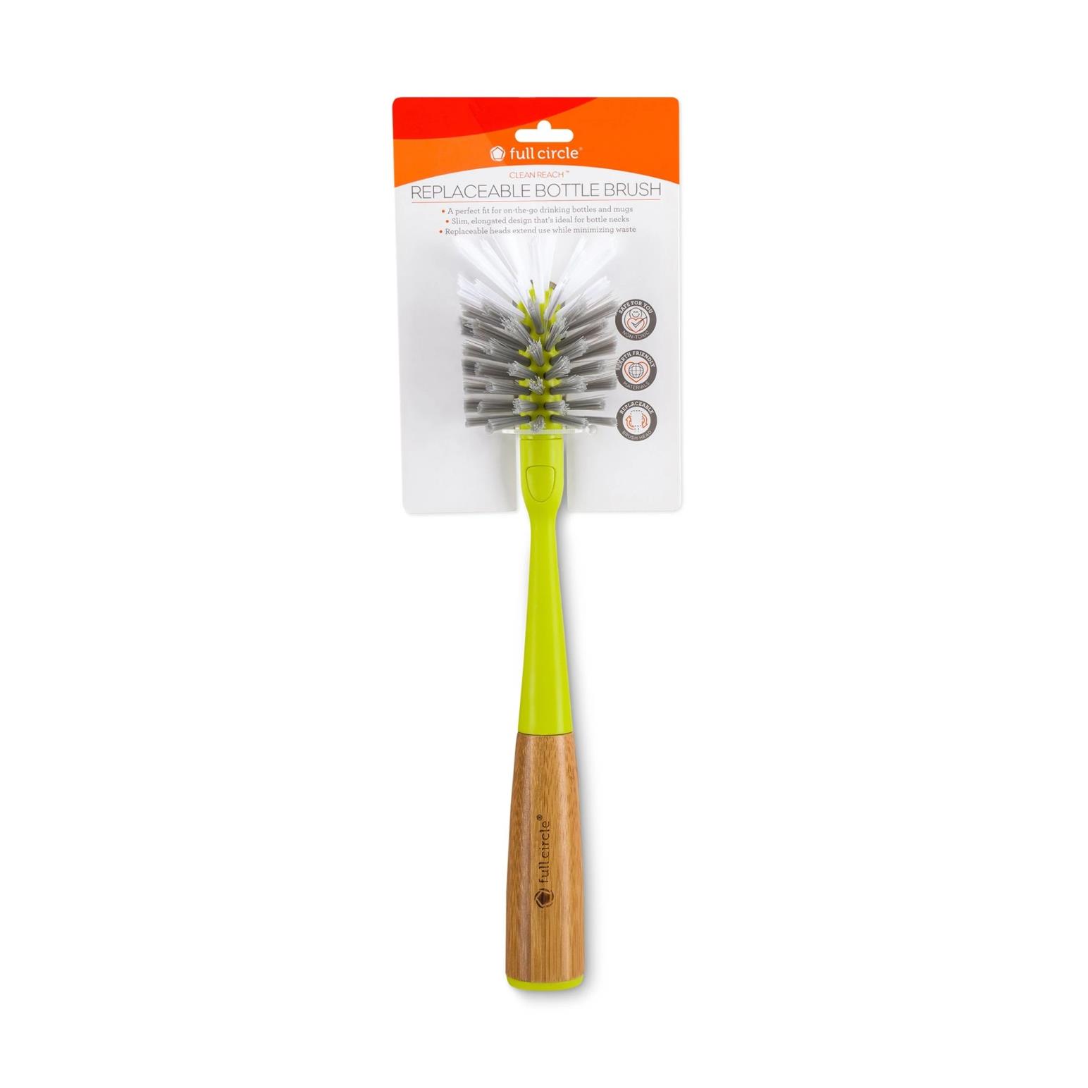 Full Circle Clean Reach Bottle Brush Green