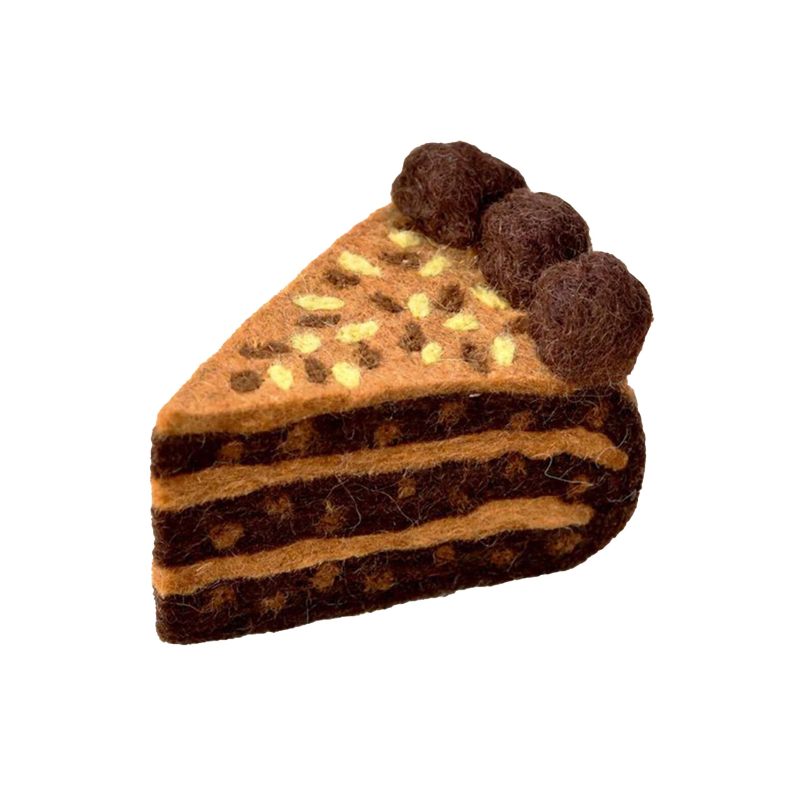 Tara Treasures Felt German Chocolate Cake Slice