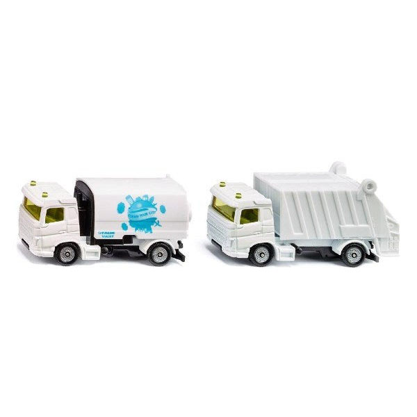 SIKU Street Sweeper & Rubbish Truck