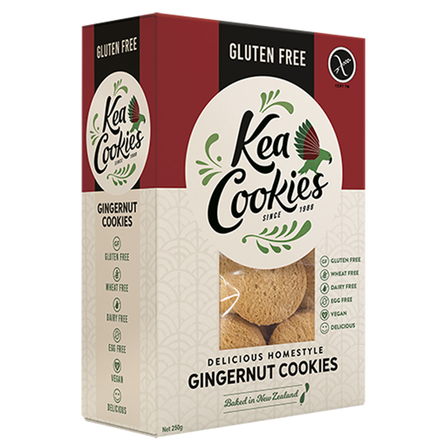 Kea Cookies GF Gingernut 250g