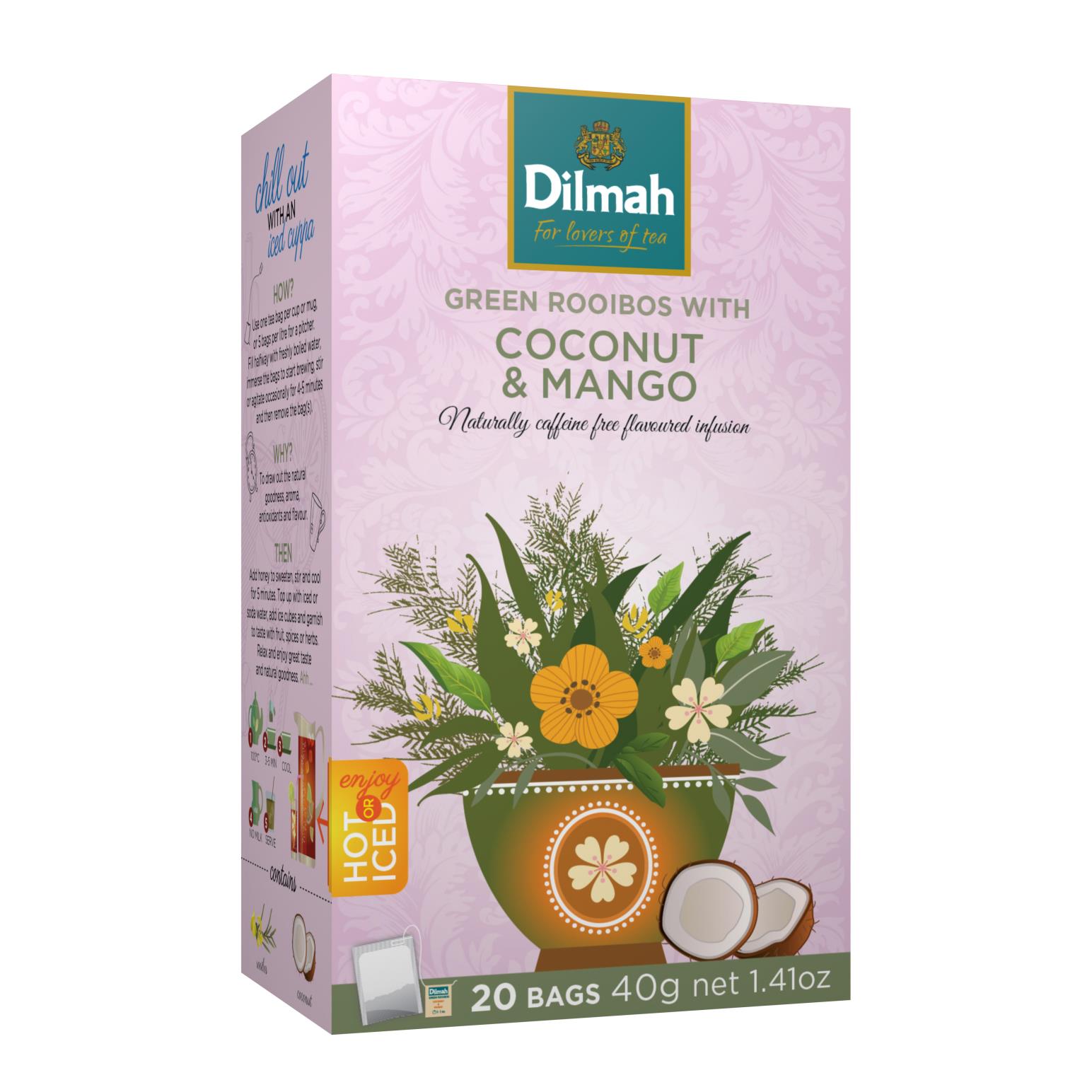 Dilmah Coconut & Mango Tagged Infusion 20 Teabags