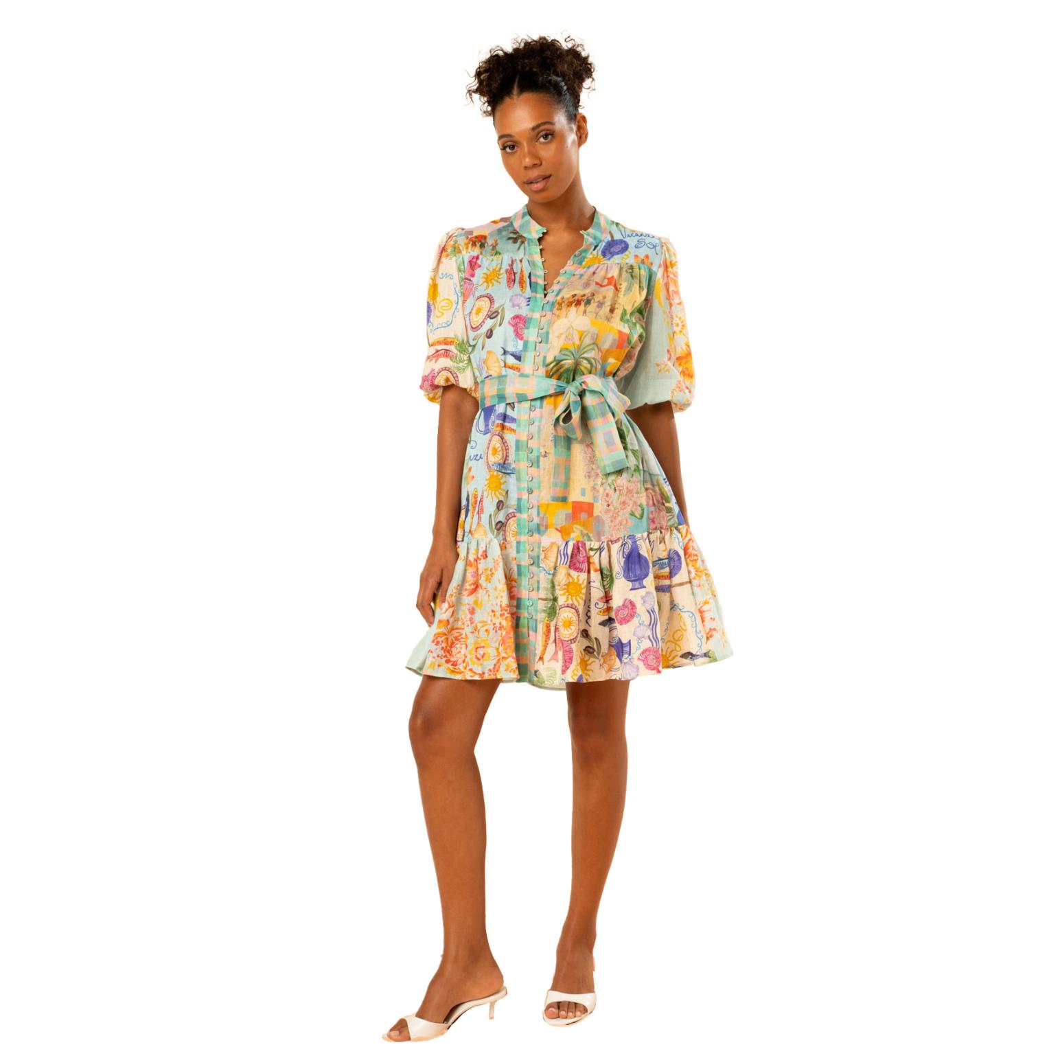 KACHEL Nella Mini Shirt Dress