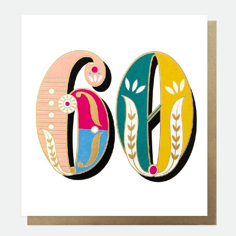 Caroline Gardner Carnival 60th Birthday Card