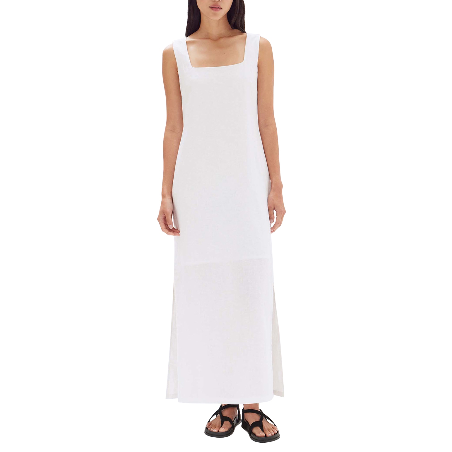 Assembly Label Georgina Linen Maxi Dress White