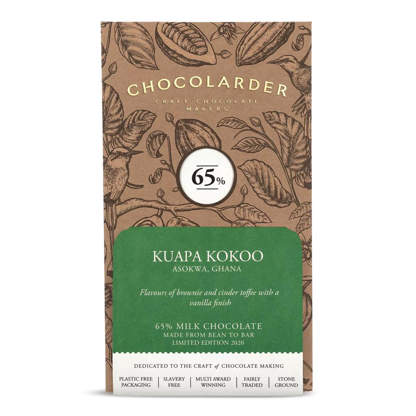 Chocolarder Kuapa Kokoo 65% Milk 70G