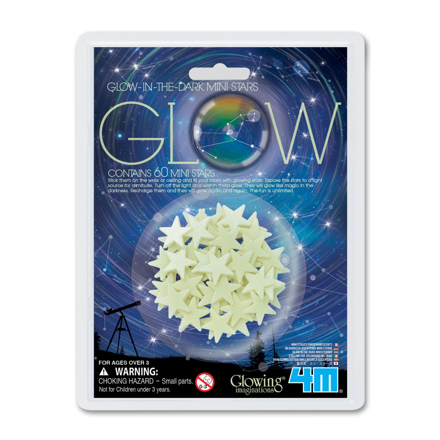 Voodle Glow In The Dark Mini Stars 60 Pack