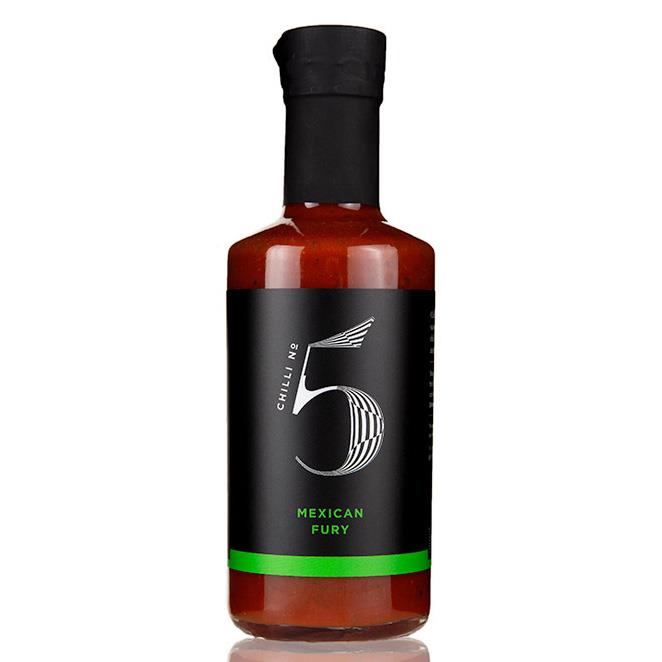 Chilli No. 5 Mexican Fury Mexican Tex-Mex Hot Sauce Bottle 200ml