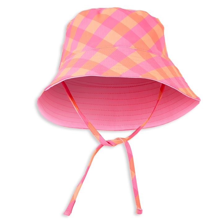 Milky Check Swim Hat 6M-2Y