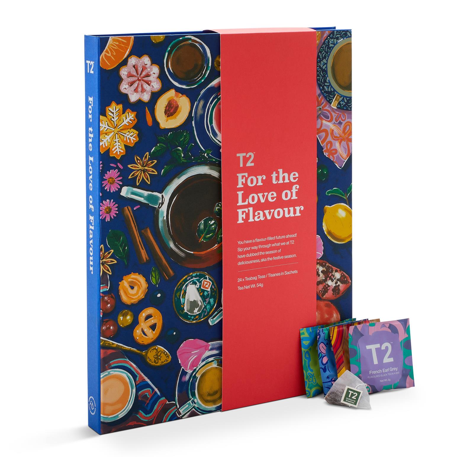 T2 For the Love of Flavour Tea Bag 24 Day Advent Calendar