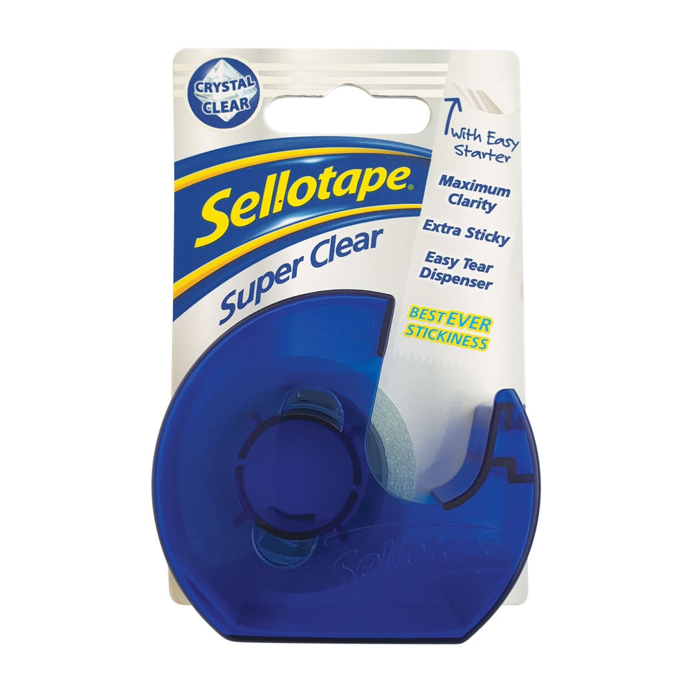 Sellotape Super Clear 18mmx15M On Dispenser