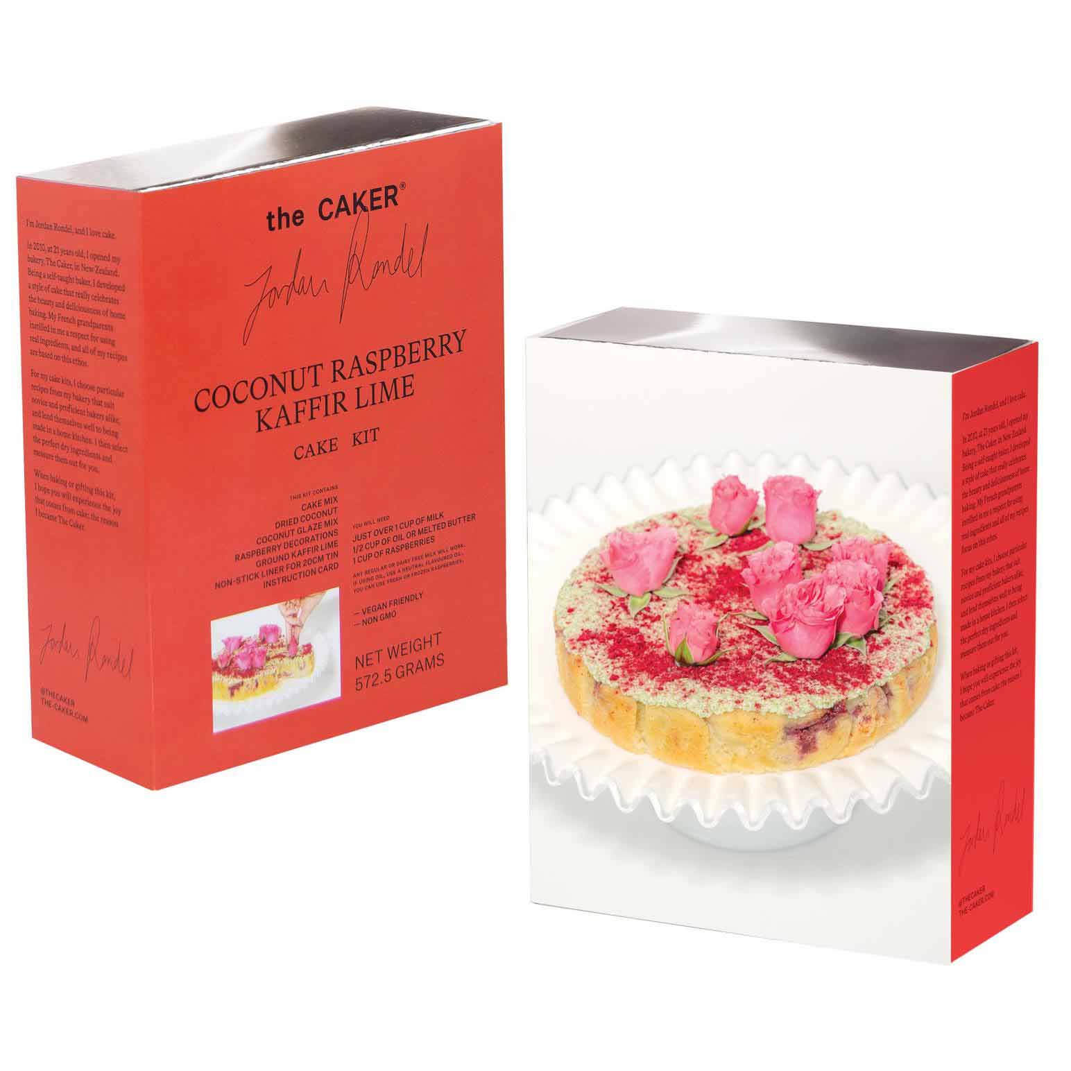 The Caker Coconut Raspberry Lime Cake Kit