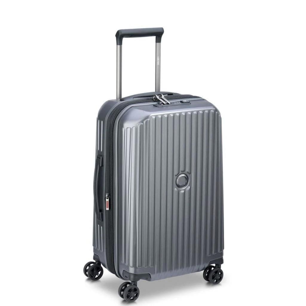 Delsey Securitime Zip 56cm Carry On Suitcase - Anthracite