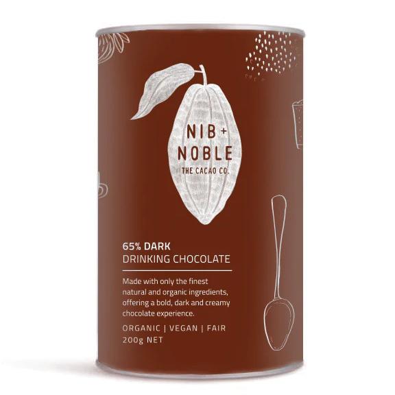 Nib & Noble 65% Dark Organic Drinking Chocolate 200g