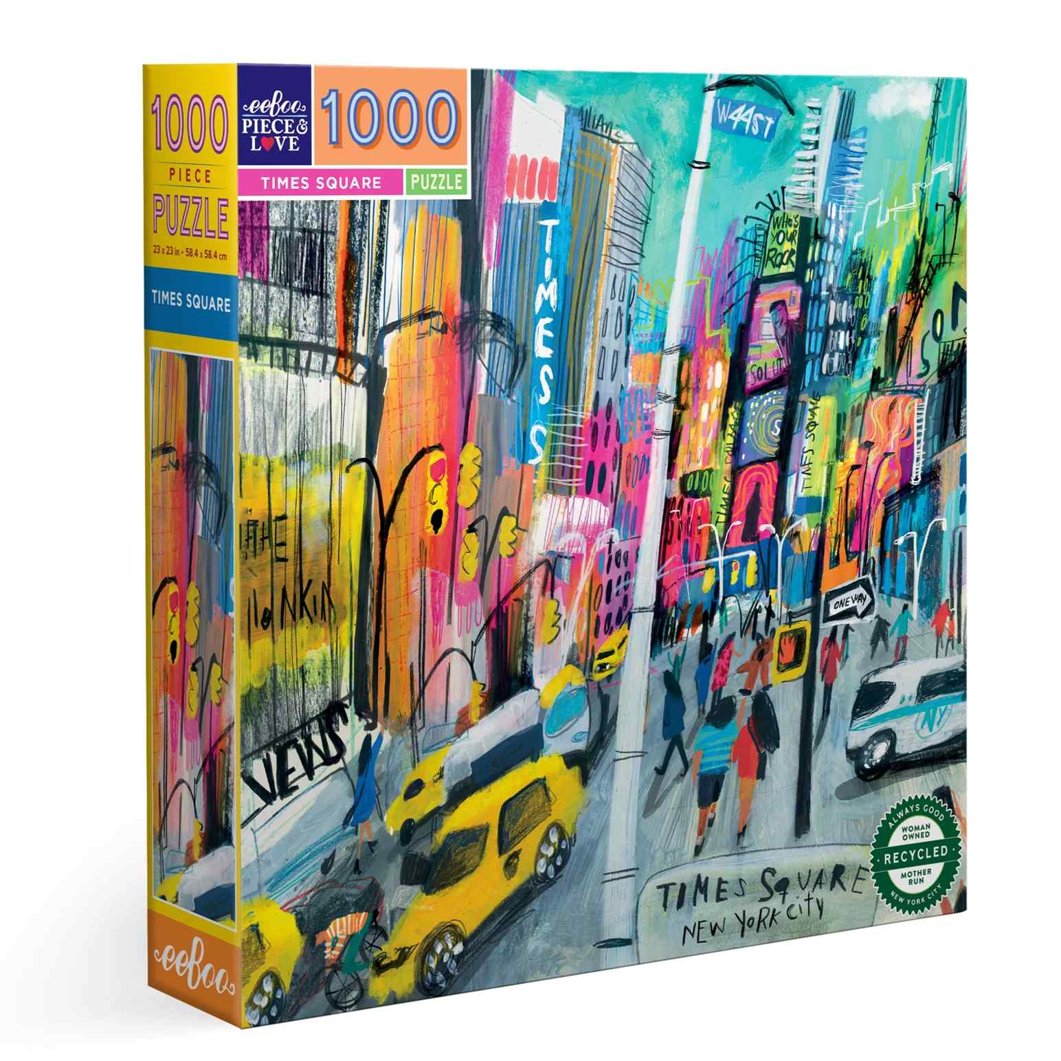 EeBoo Times Square 1000 Piece Puzzle