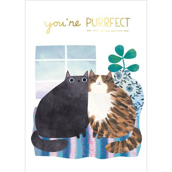 You're Perfect Cats Foil Card