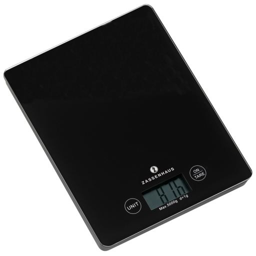 Zassenhaus Digital Scales Balance Black 16x20cm