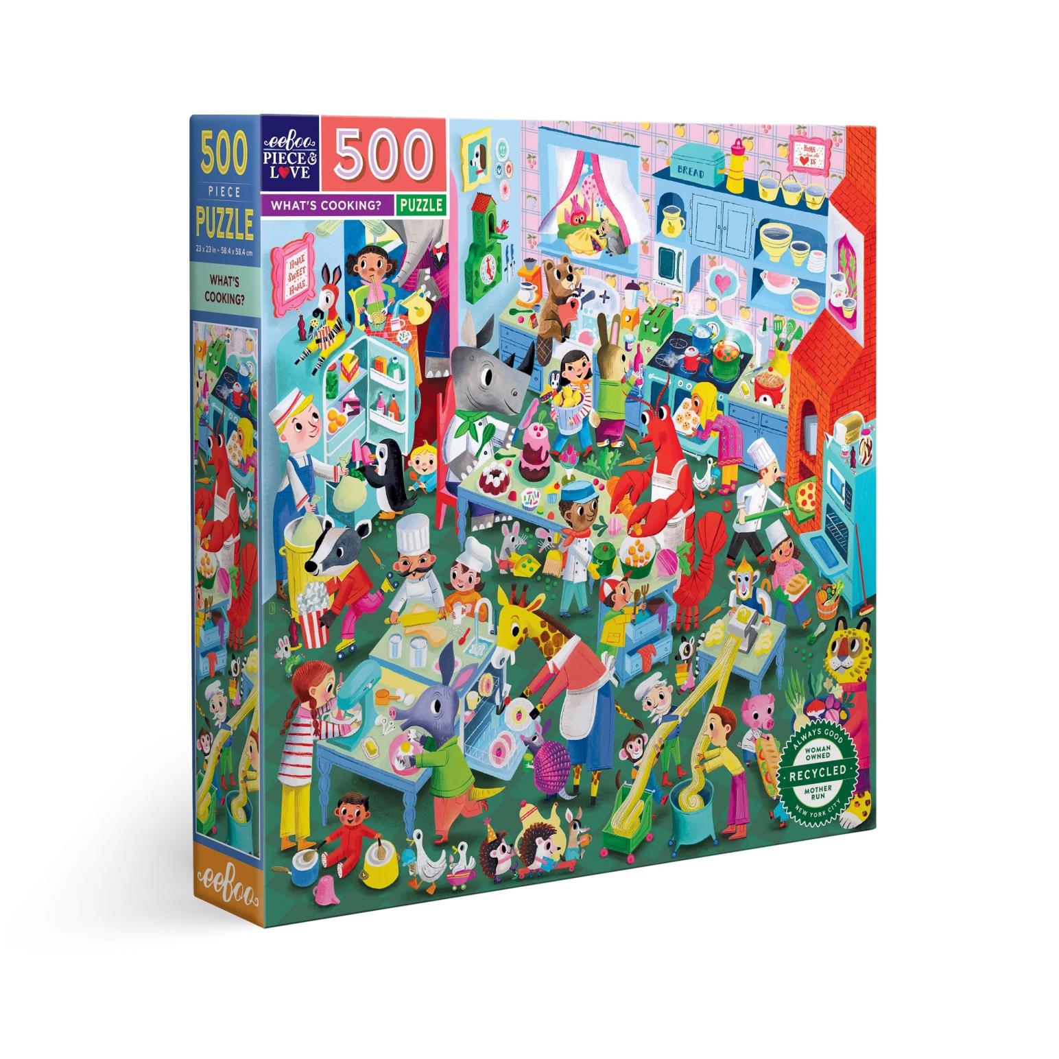 Eeboo What's Cooking? 500 Piece Square Puzzle