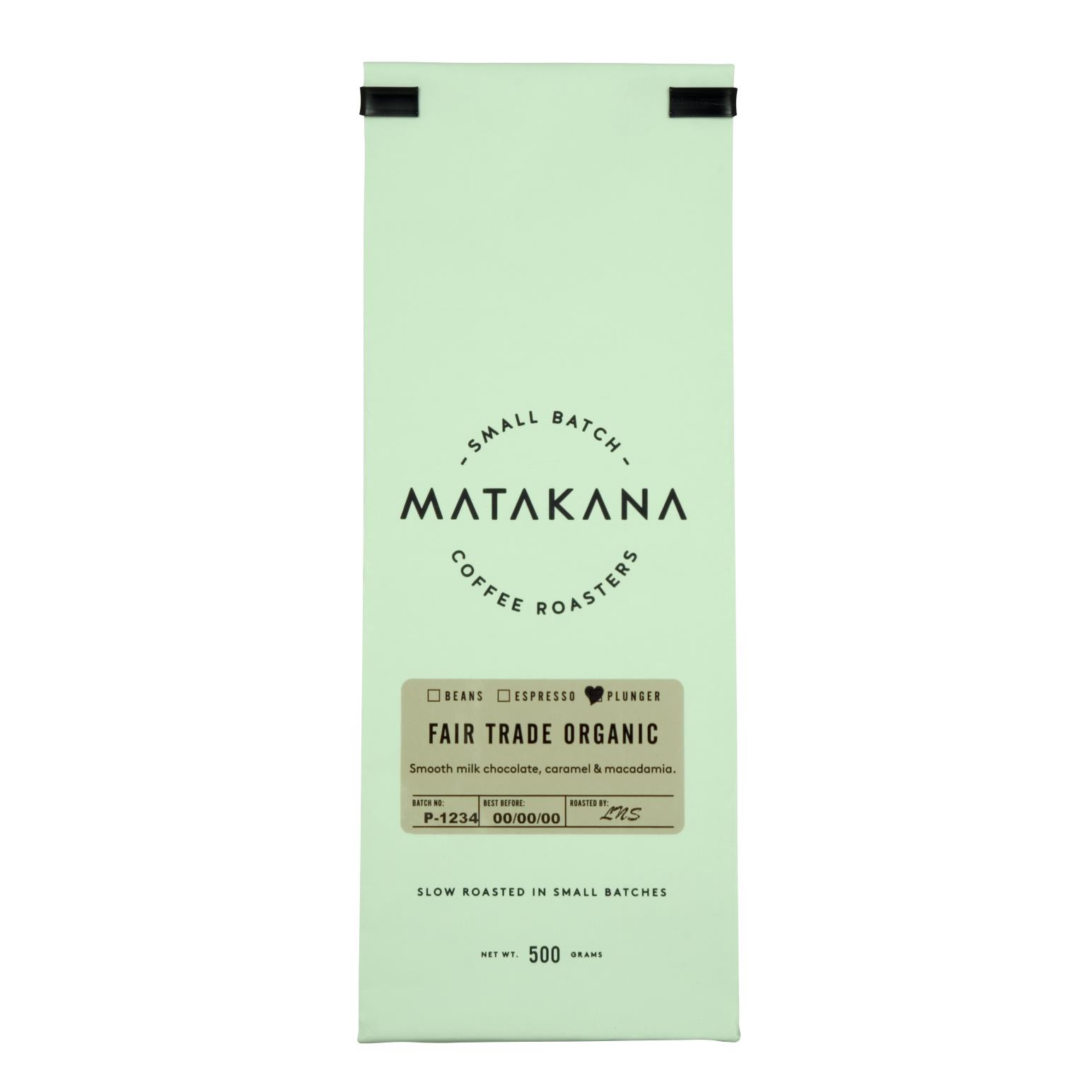 Matakana Coffee Roasters FT Organic Plunger 500g