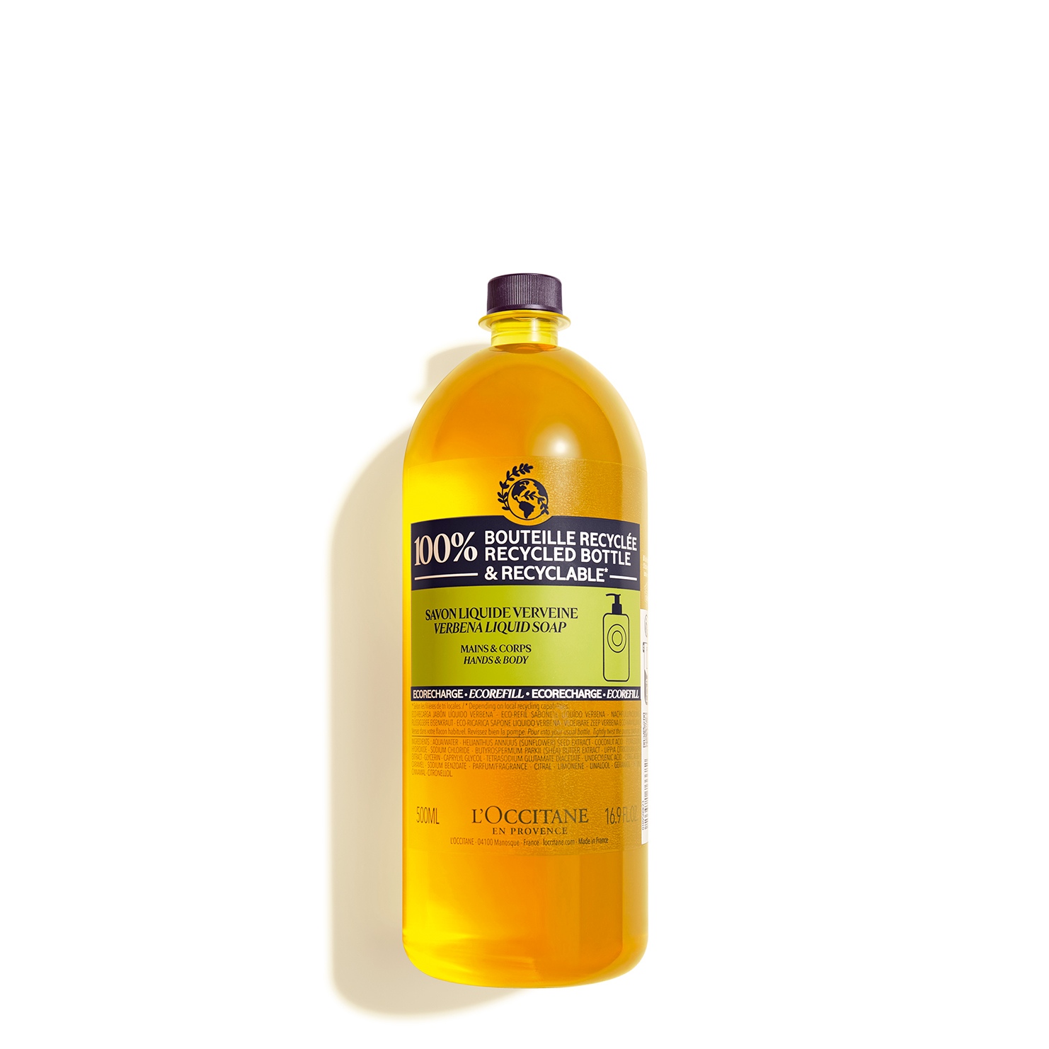 L'Occitane Shea Liquid Soap 500ml Refill- Verbena