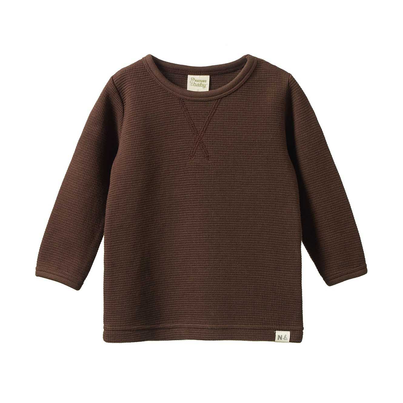 Nature Baby Henley Tee Waffle 3-5Y