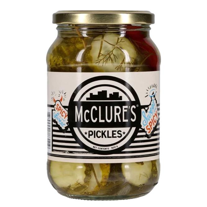 McClure's Pickles Sweet & Spicy Crinkle Cut 500g