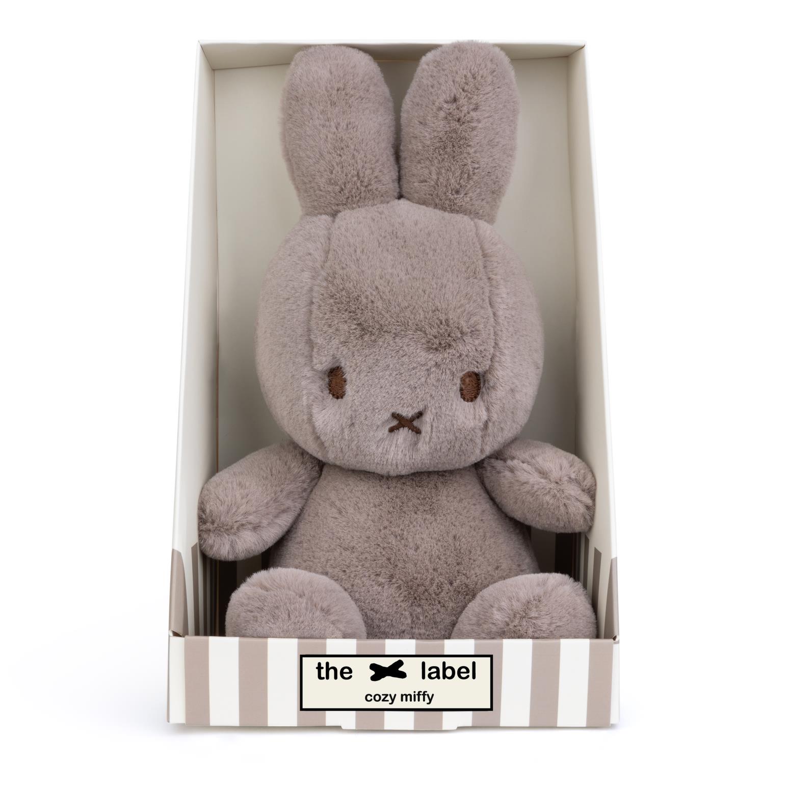 Miffy Plush Cozy Miffy Sitting Taupe In Giftbox 23 cm