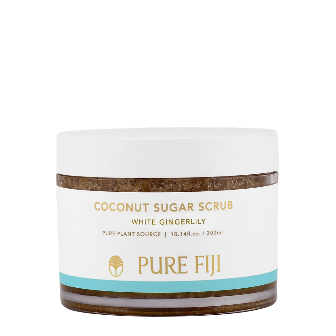 Pure Fiji Sugar Scrub 300ml - White Gingerlily