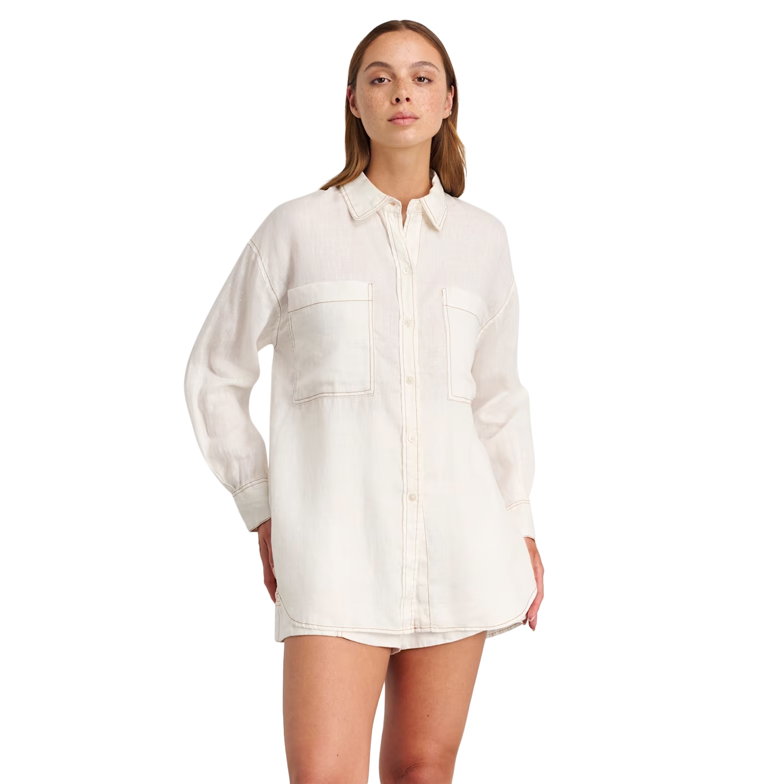 JAG Cindy Linen Oversized Shirt