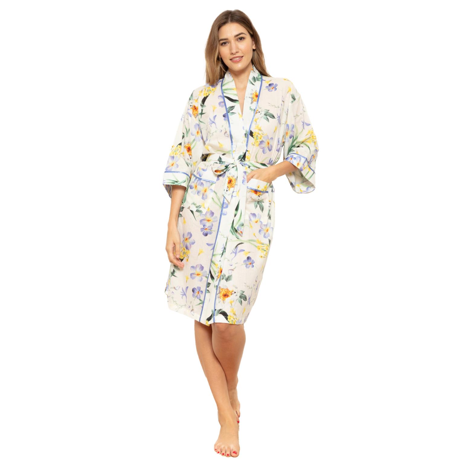 Cottonreal Super Voile Crocus Kimono