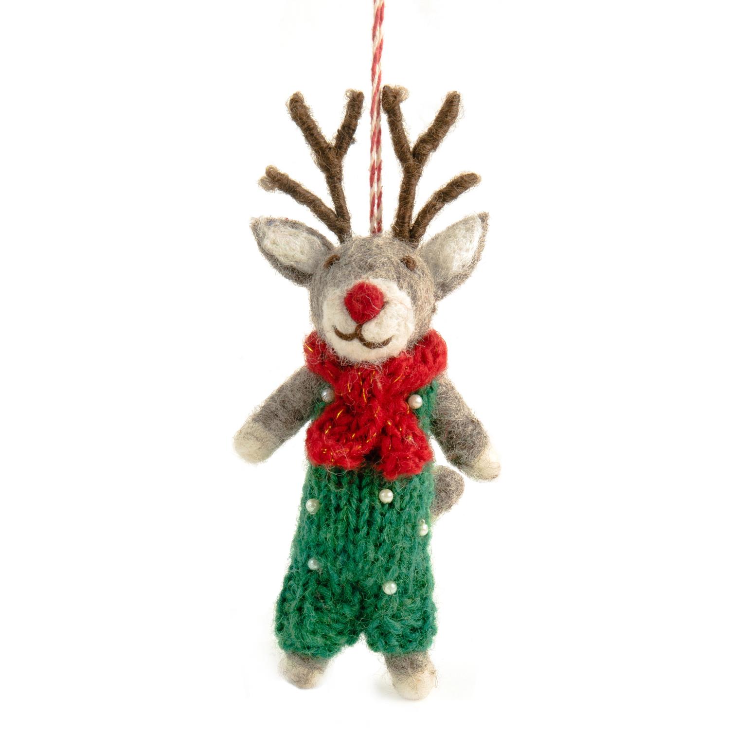 Gifted Hands Reindeer Rocco Decoration