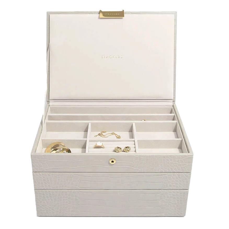 Stackers Classic Jewellery Box Set 3 Putty