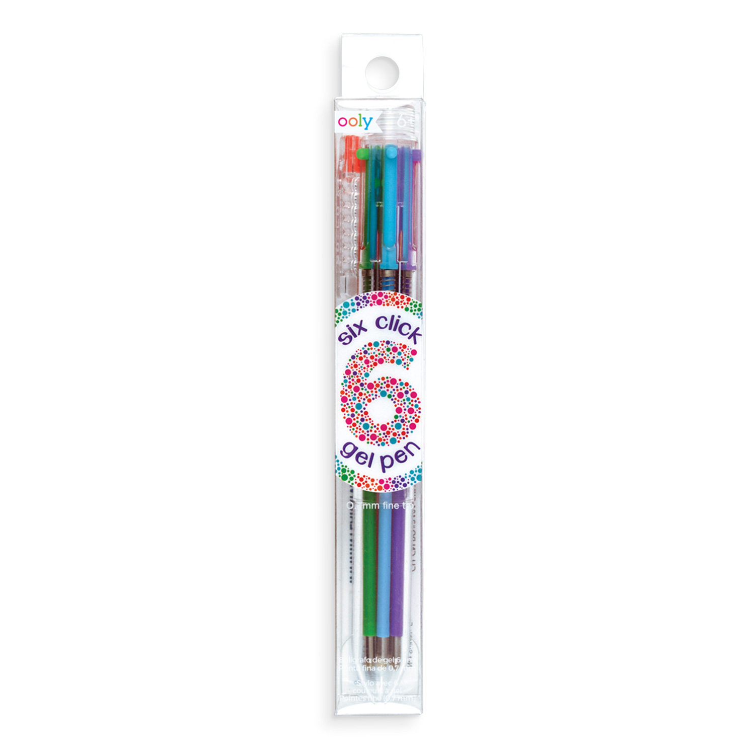 Ooly Six Click Gel Pen - 1 Pen 6 Colours