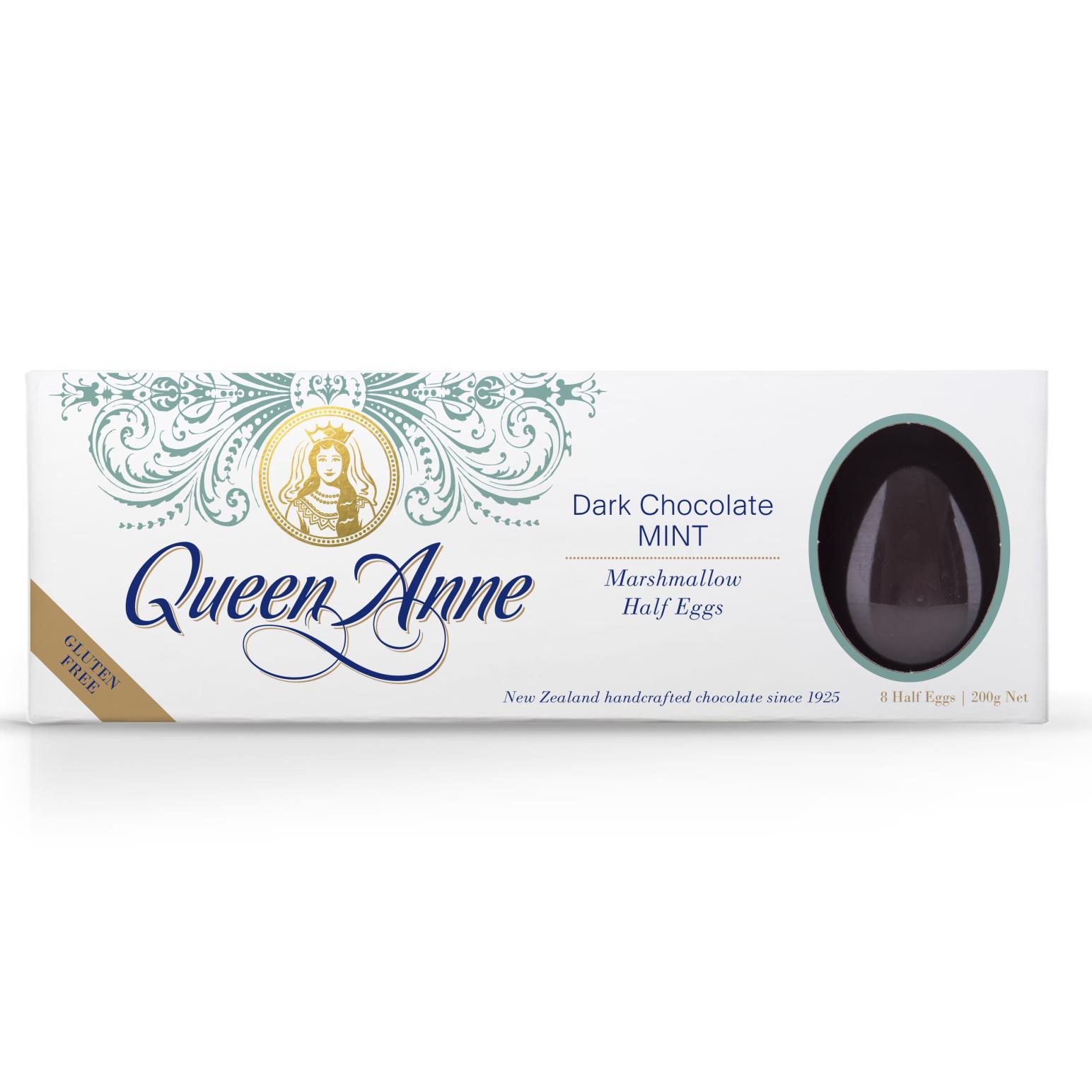 Queen Anne Dark Mint Marshmallow Easter Eggs 200g