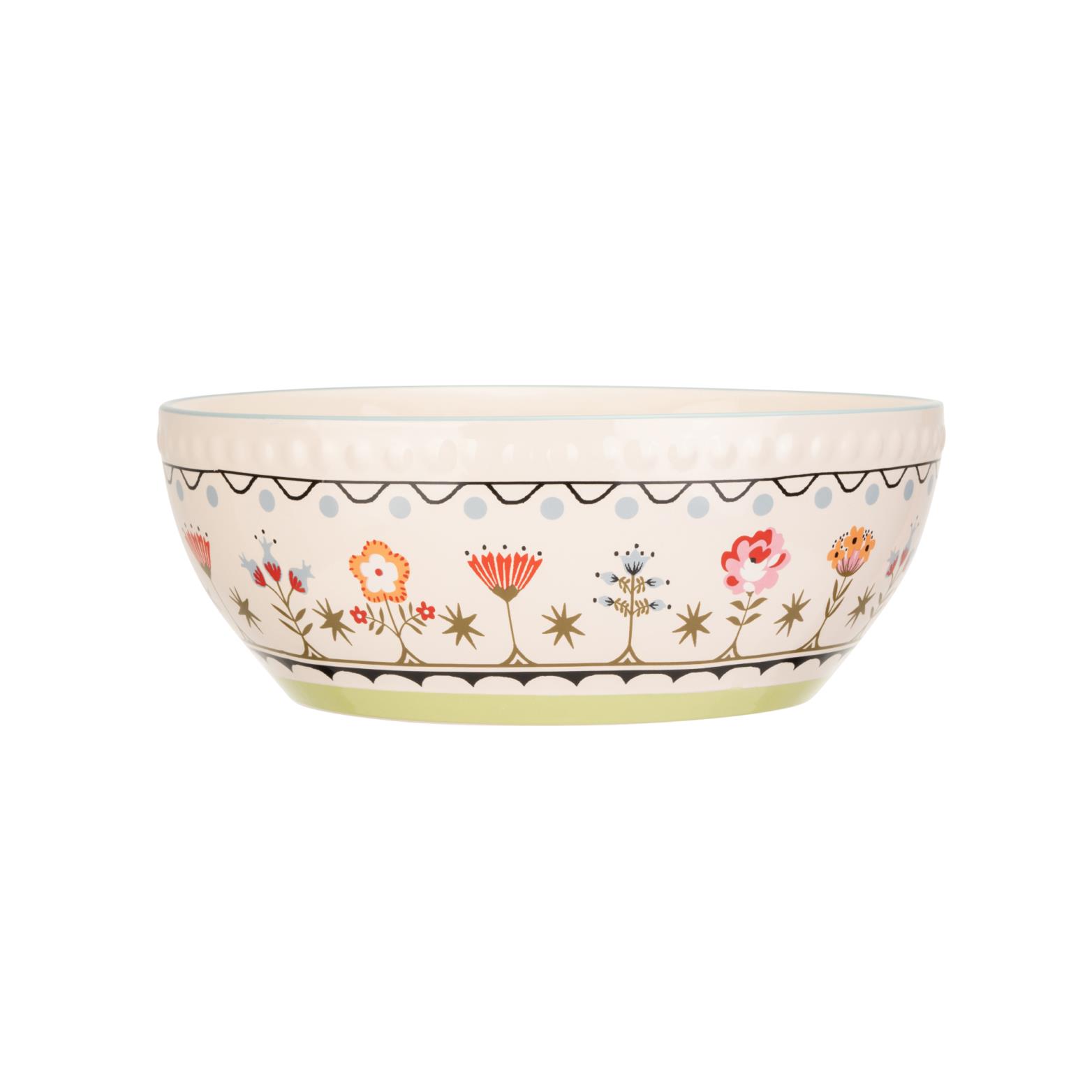 Cath Kidston Painted Table Ceramic Large Serving Bowl 26cm