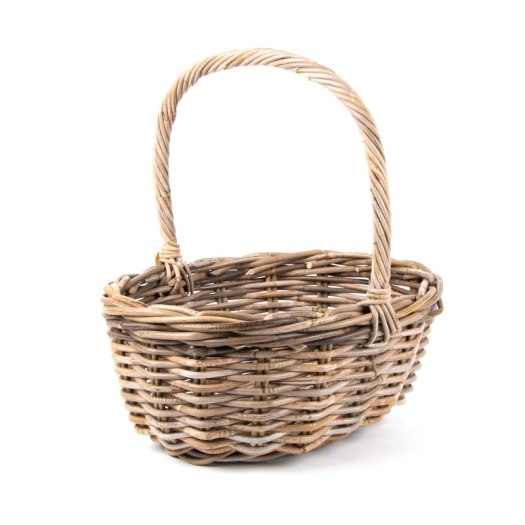 Trade Aid Oval Rattan Basket 40 x 30 cm