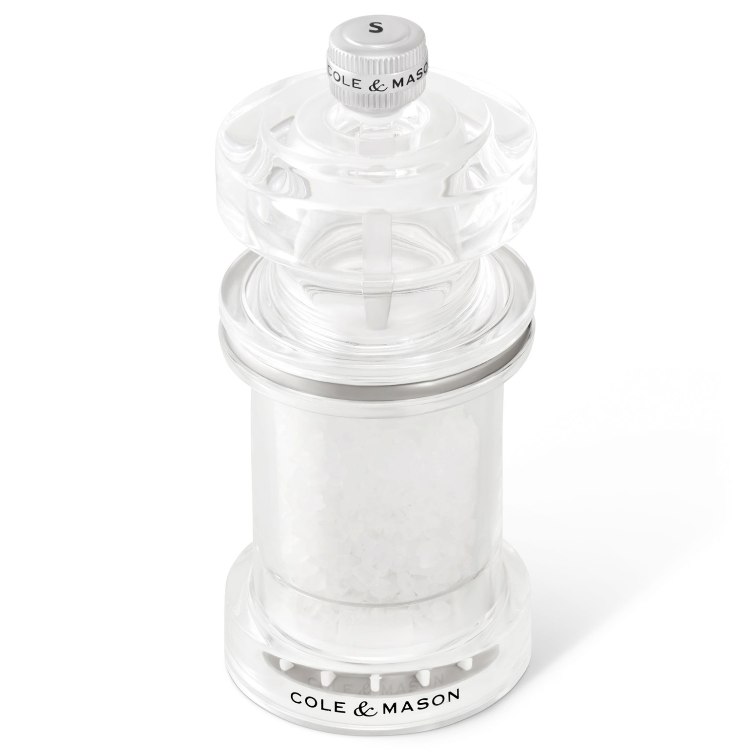 Cole & Mason 675 Acrylic Salt Mill 11.8cm