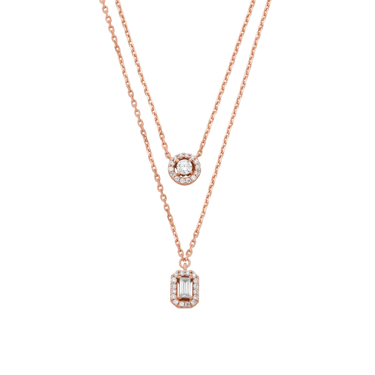 Michael Kors 14K Rose Gold-Plated Sterling Silver Halo Necklace