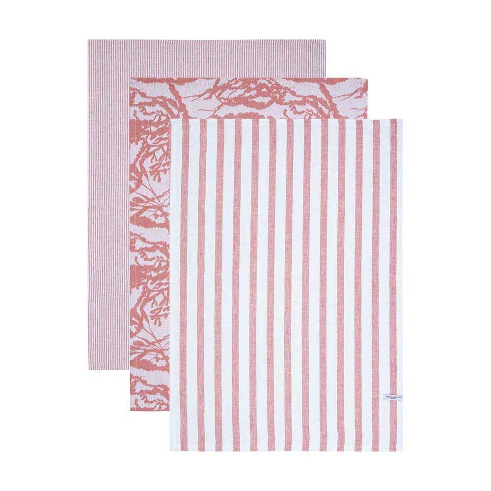 Royal Doulton 1815 Bright Tea Towel Coral 3 Pack