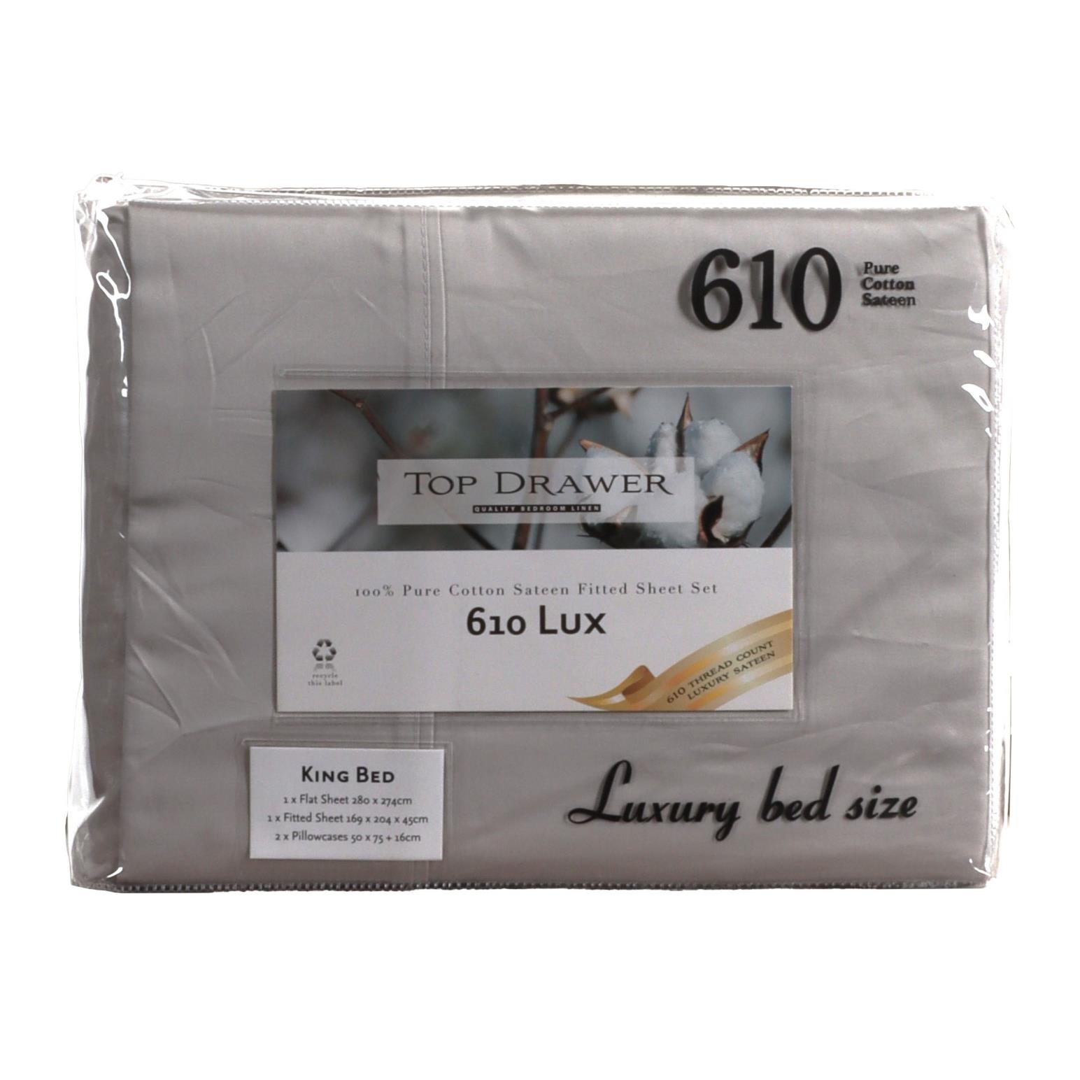 Top Drawer 610TC Lux Sheet Set 45cm Drop