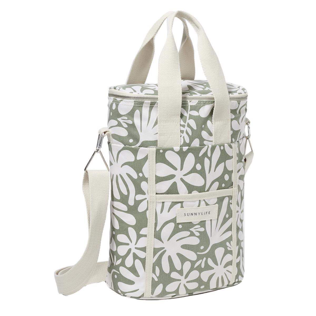 SUNNYLiFE Canvas Drinks Cooler Bag The Vacay