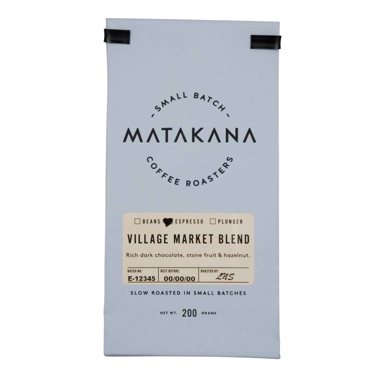 Matakana Coffee Roasters Village Blend Espresso 200g